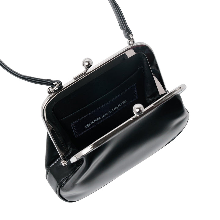 Club21 - COMME des GARCONS - Clasp Bag Round - TOP HANDLE - Black