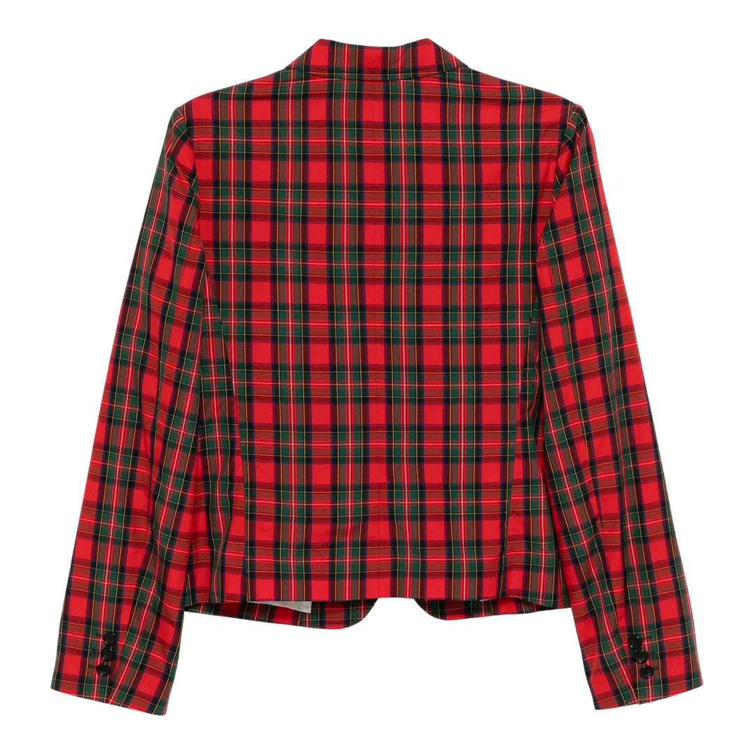 Club21 - COMME des GARCONS GIRL - Cotton Tartan Check Jacket - JACKETS - Red