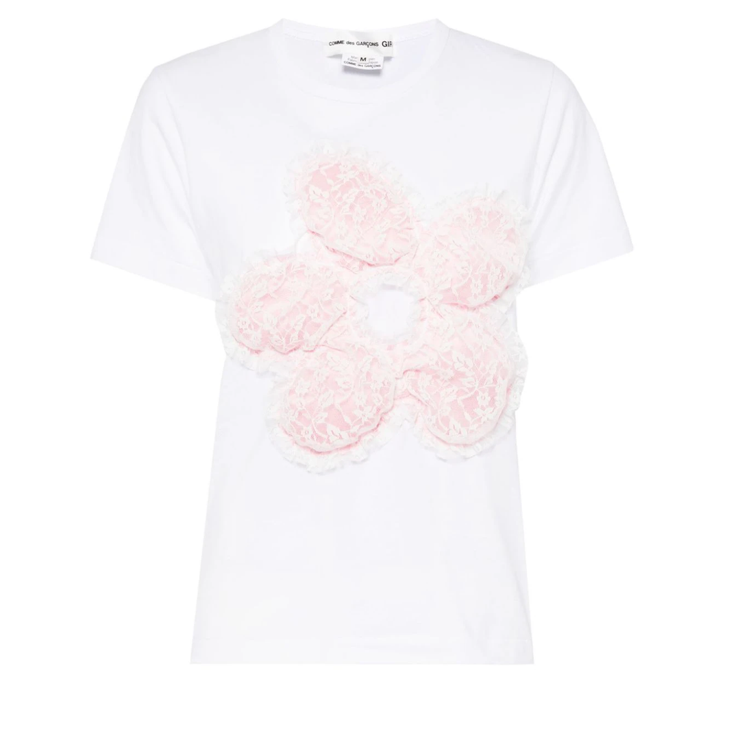 COMME_des_GARCONS_GIRL_Flower_Motif_Patch_T-Shirt-White