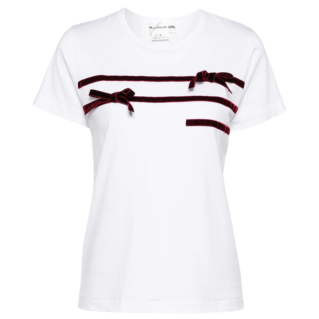 COMME_des_GARCONS_GIRL_Velveteen_Ribbon_T-Shirt_White