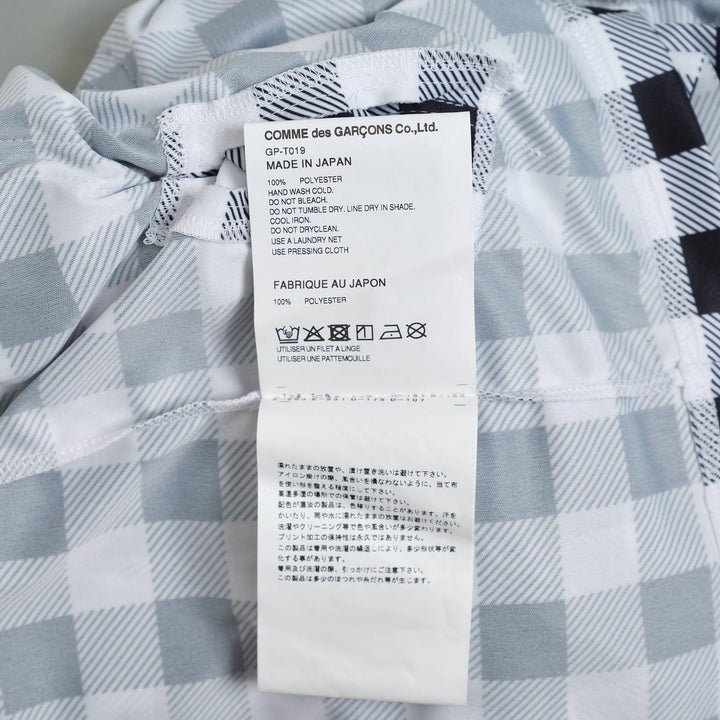 Club21 - COMME des GARCONS - Gingham Small Pattern T-Shirt - TEES - Black