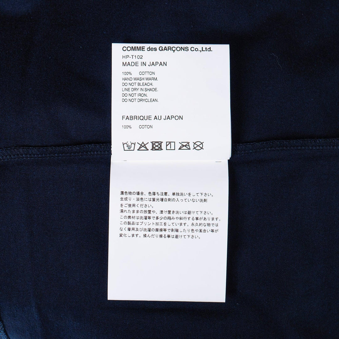 Club21 - COMME des GARCONS HOMME - Cotton Jersey Garment Print T-Shirt - TEES - Navy