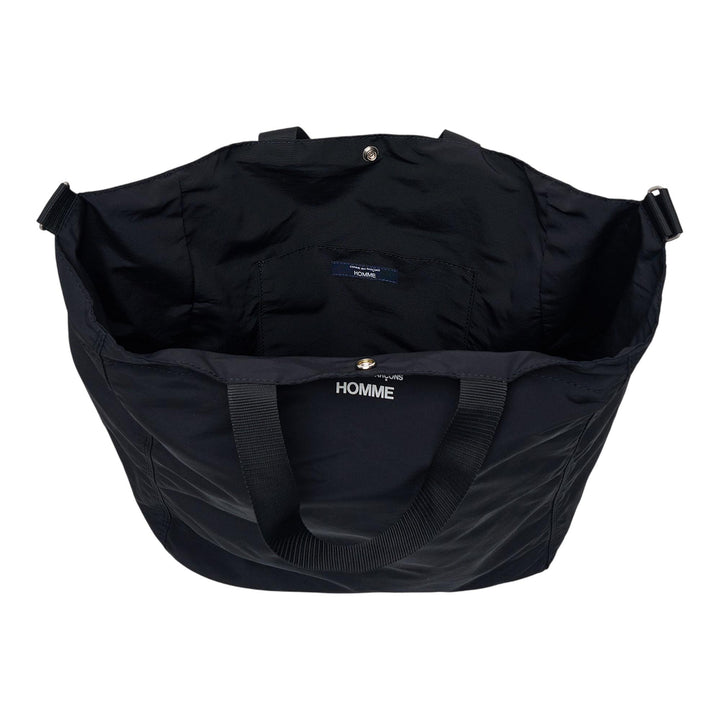 Club21 - COMME des GARCONS HOMME - Cotton Nylon Gros Grain Tote - TOTES - Black