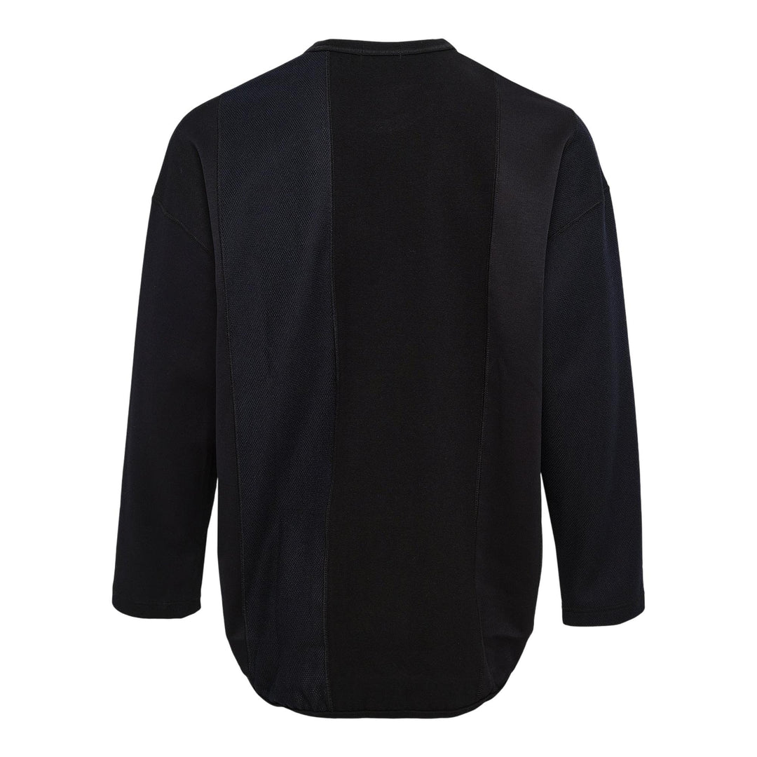 Club21 - COMME des GARCONS HOMME - Cotton Rib X Polyester Wool Tee - TEES - Black