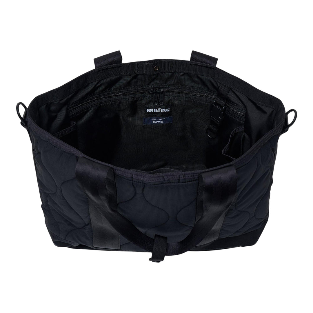 Club21 - COMME des GARCONS HOMME - Nylon Rip Quilting Briefing - TOTES - Black