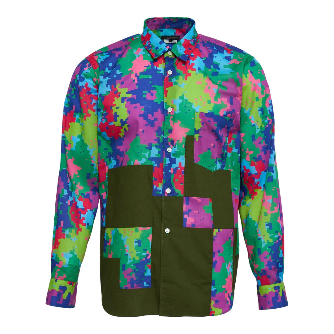 Club21 - COMME des GARCONS HOMME PLUS - Camo Pattern Print Long Sleeve Shirt - SHIRTS - Multi
