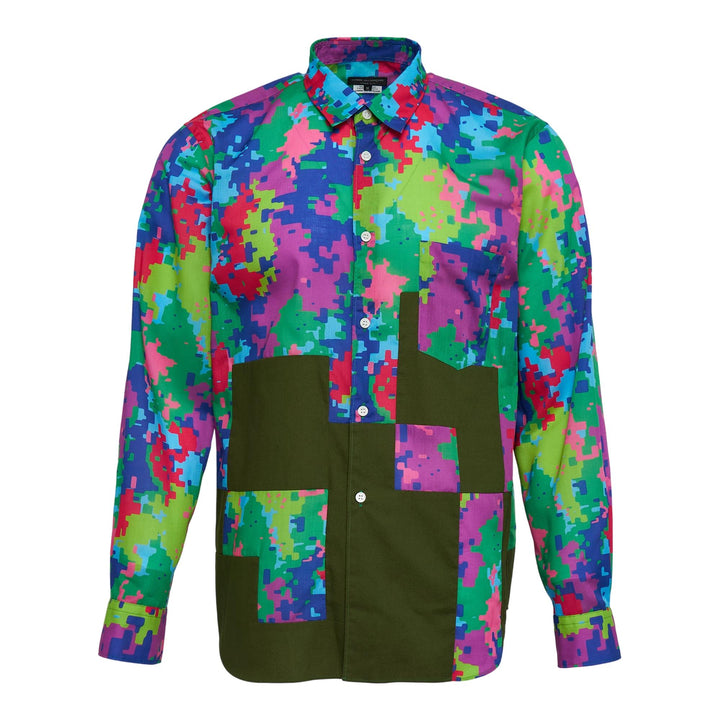 Club21 - COMME des GARCONS HOMME PLUS - Camo Pattern Print Long Sleeve Shirt - SHIRTS - Multi