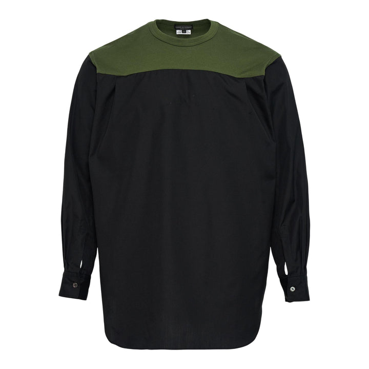Club21 - COMME des GARCONS HOMME PLUS - Cotton Broad X Cotton Jersey Shirt - SHIRTS - Multi