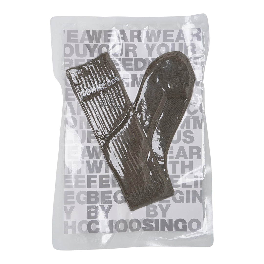 Club21 - COMME des GARCONS HOMME PLUS - Logo Rib Socks Long - SOCKS - Khaki