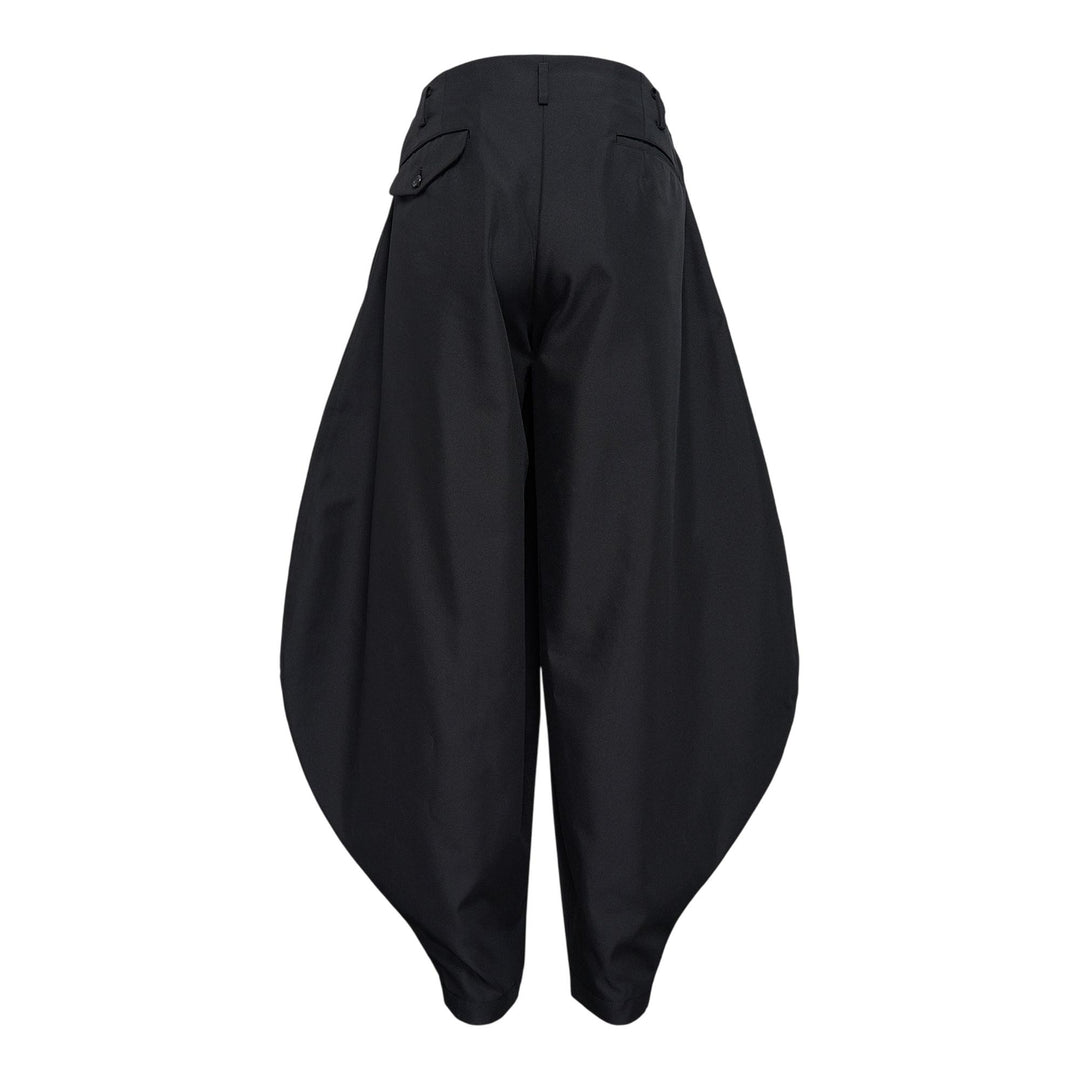 Club21 - COMME des GARCONS HOMME PLUS - Polyester Gabardine Pleats Pants - PANTS - Black
