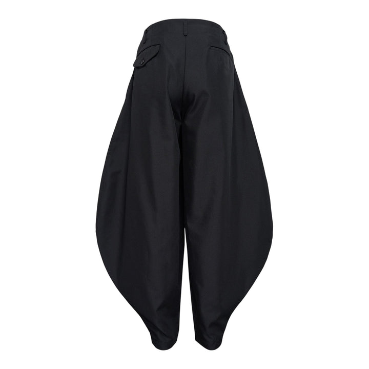 Club21 - COMME des GARCONS HOMME PLUS - Polyester Gabardine Pleats Pants - PANTS - Black