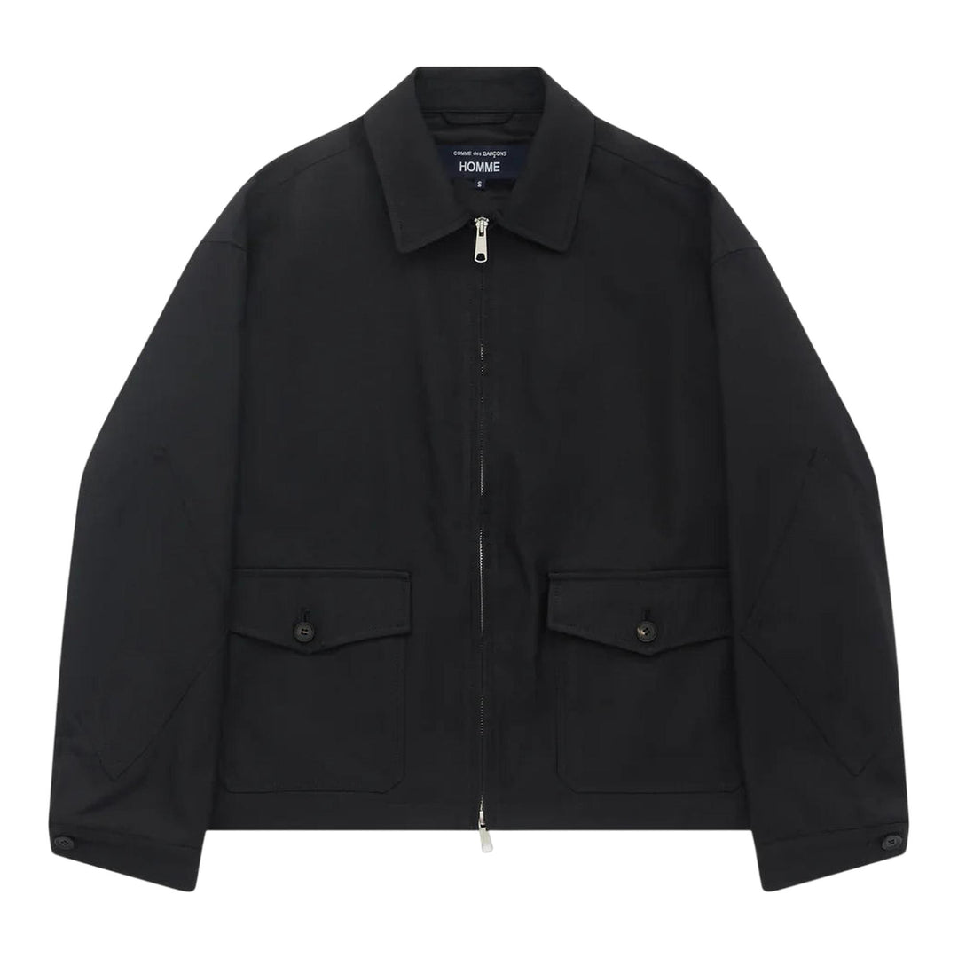 Club21 - COMME des GARCONS HOMME - Polyester Serge Vest - VESTS - Black