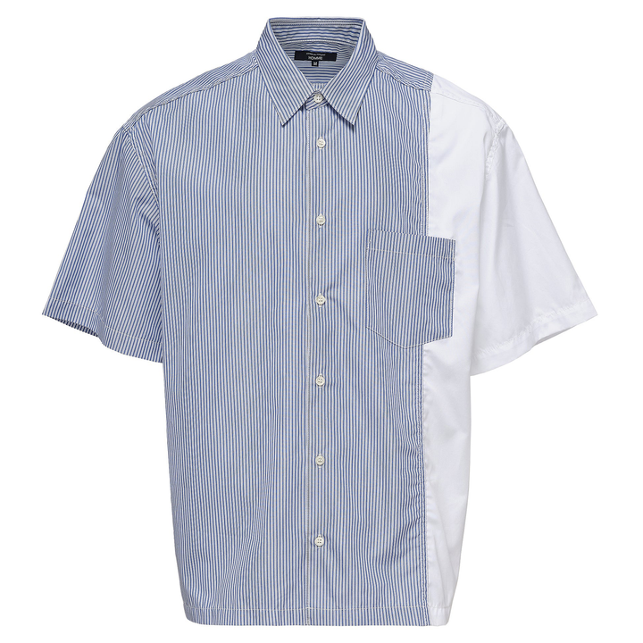 COMME_des_GARCONS_HOMME_Stripes_X_Broad_Short_Sleeve_Shirt_Blue