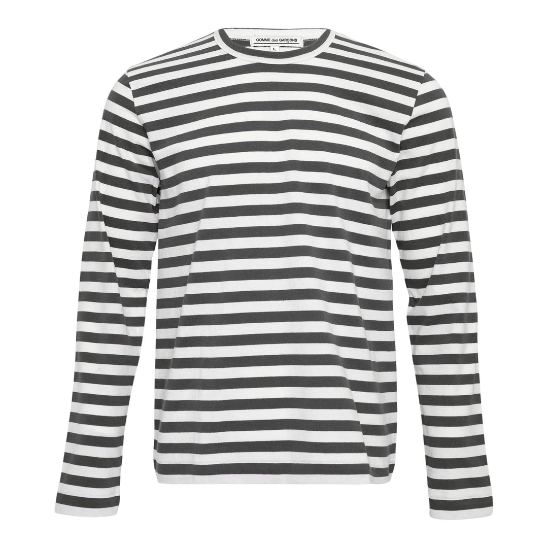 Club21 - COMME des GARCONS - Long Sleeve Stripe T-Shirt - TEES - Grey