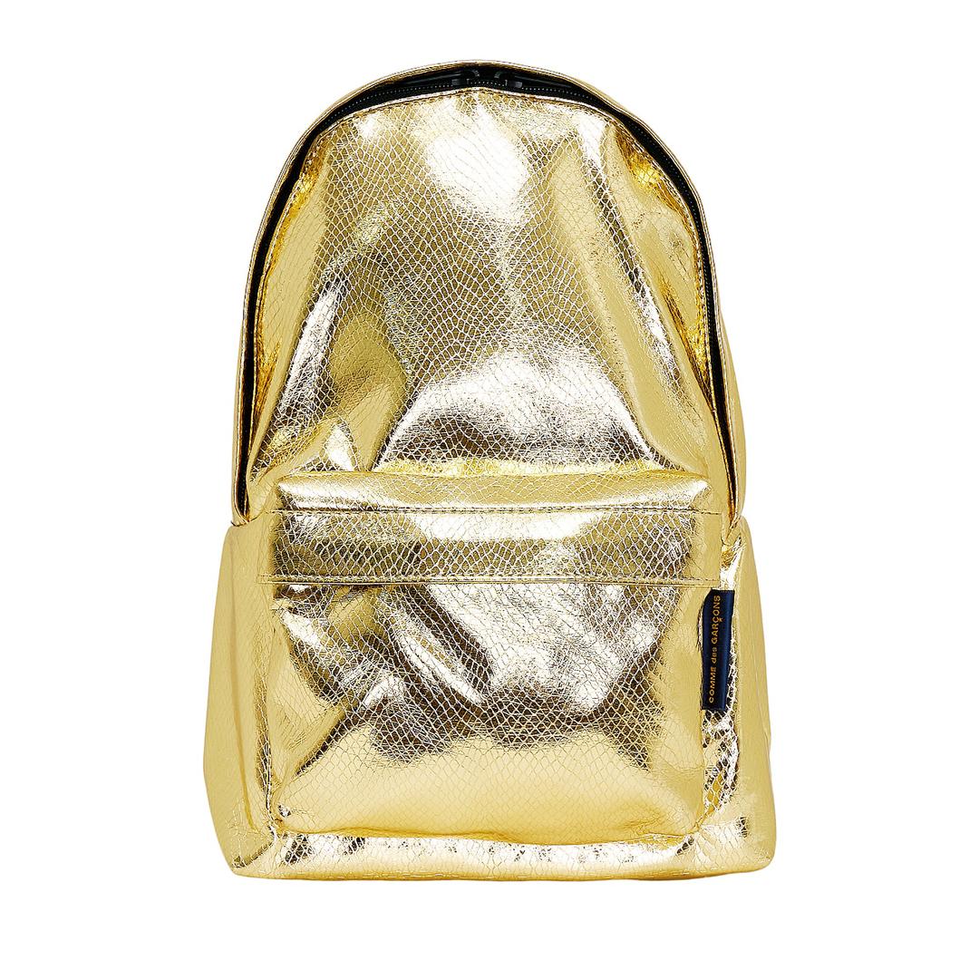 COMME_des_GARCONS_Mock_Snake_Embossed_Backpack-Gold