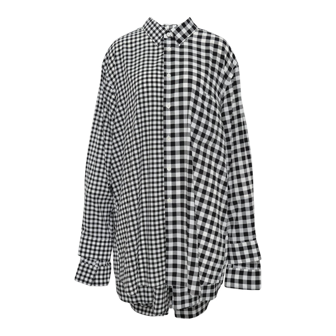 Club21 - COMME des GARCONS - Multi Check Buckled Blouse - BLOUSES - Multi
