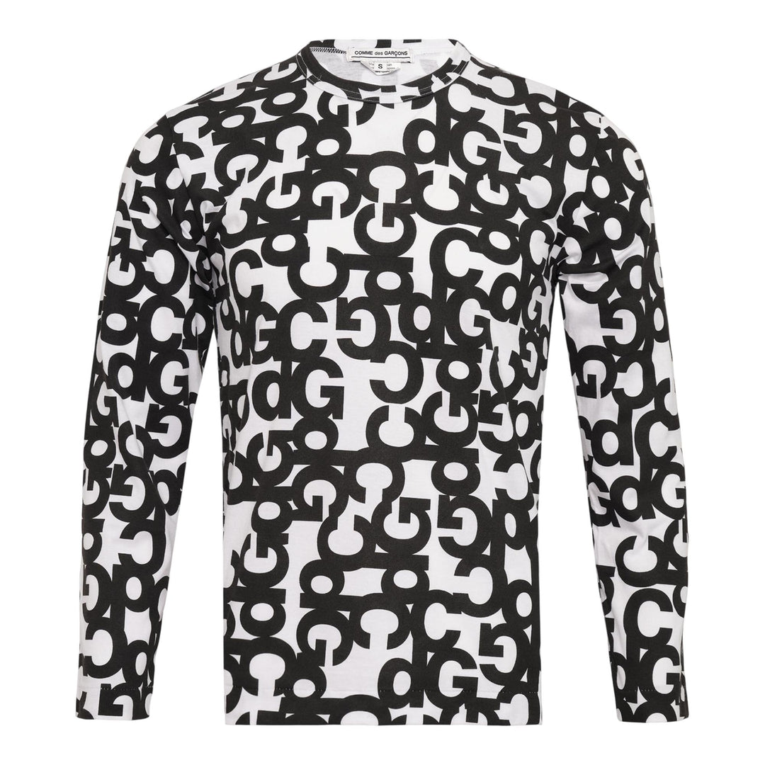 Club21 - COMME des GARCONS - Originals Cotton Jersey Print T-Shirt - TEES - White