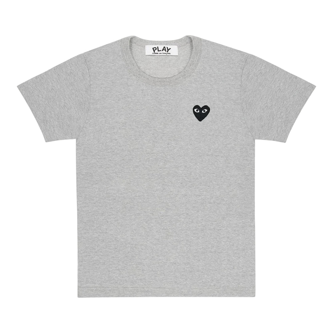 Club21 - COMME des GARCONS PLAY - Black Emblem On Gray Tee Unisex - TEES - Grey