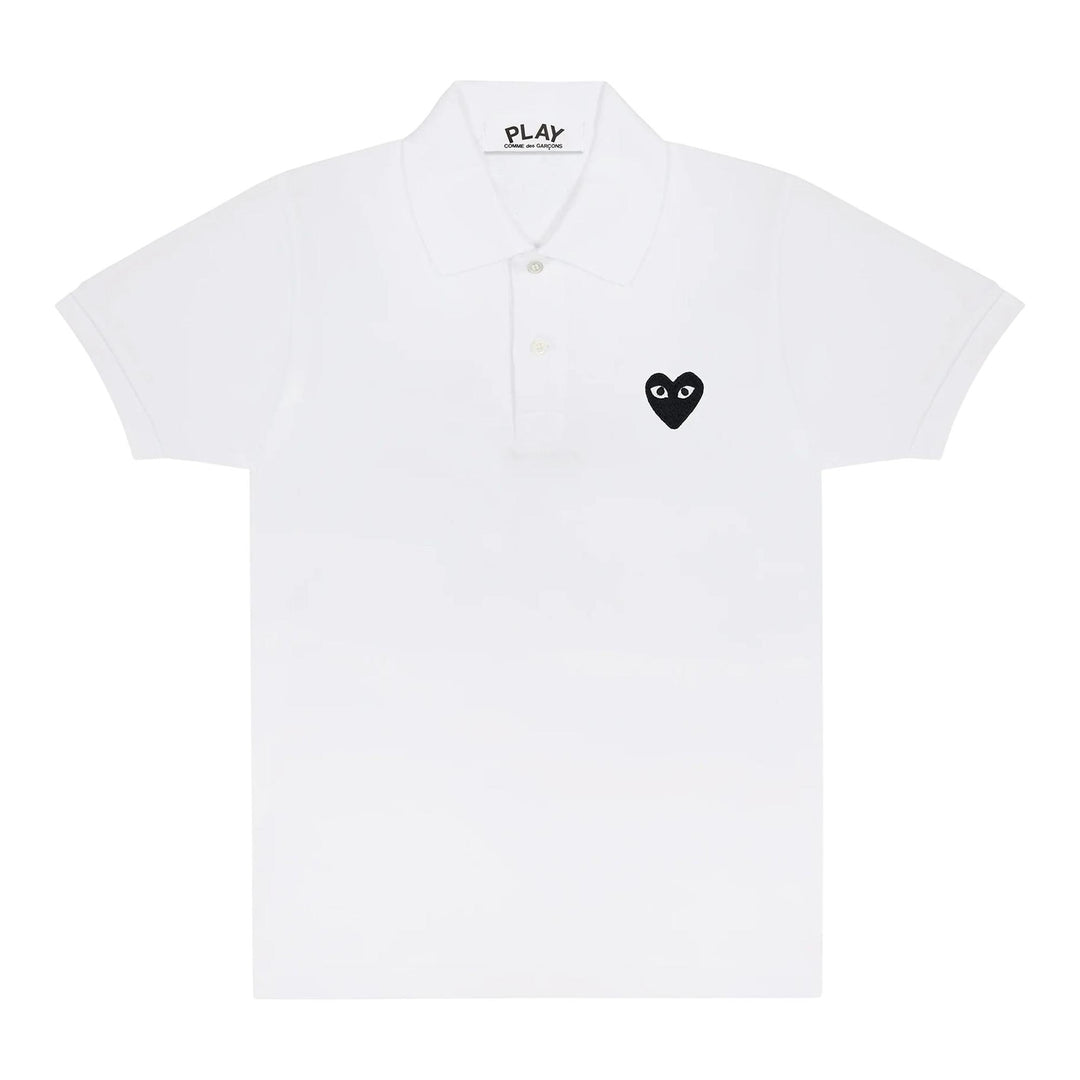Club21 - COMME des GARCONS PLAY - Black Heart Polo Shirt Women - POLOS - White