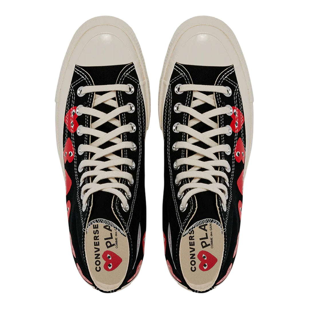 Club21 - COMME des GARCONS PLAY CONVERSE - Ct70 Hi Top Multi Heart - SNEAKERS - Black