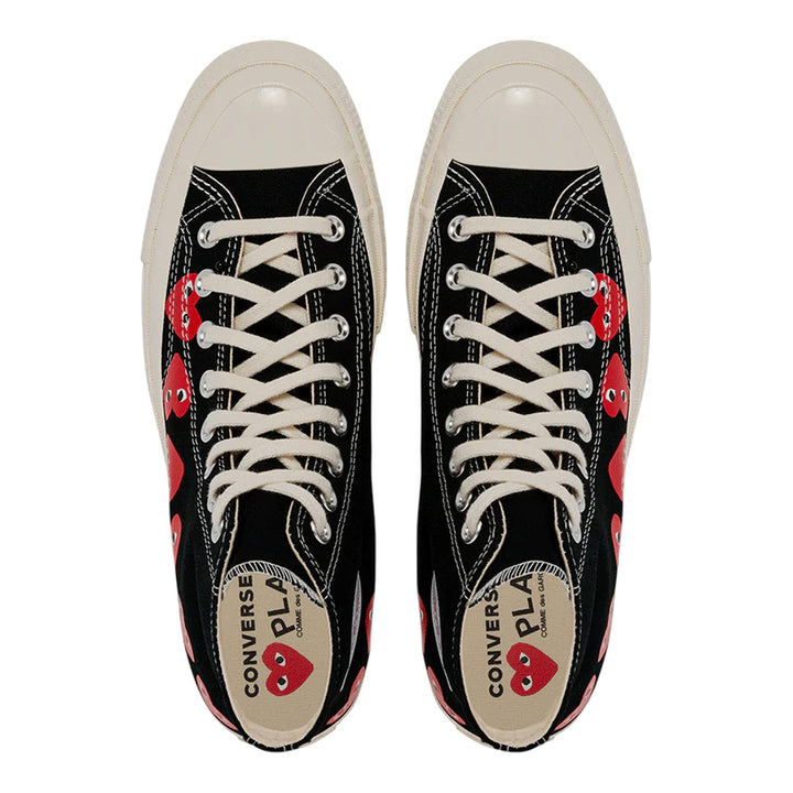 Club21 - COMME des GARCONS PLAY CONVERSE - Ct70 Hi Top Multi Heart - SNEAKERS - Black