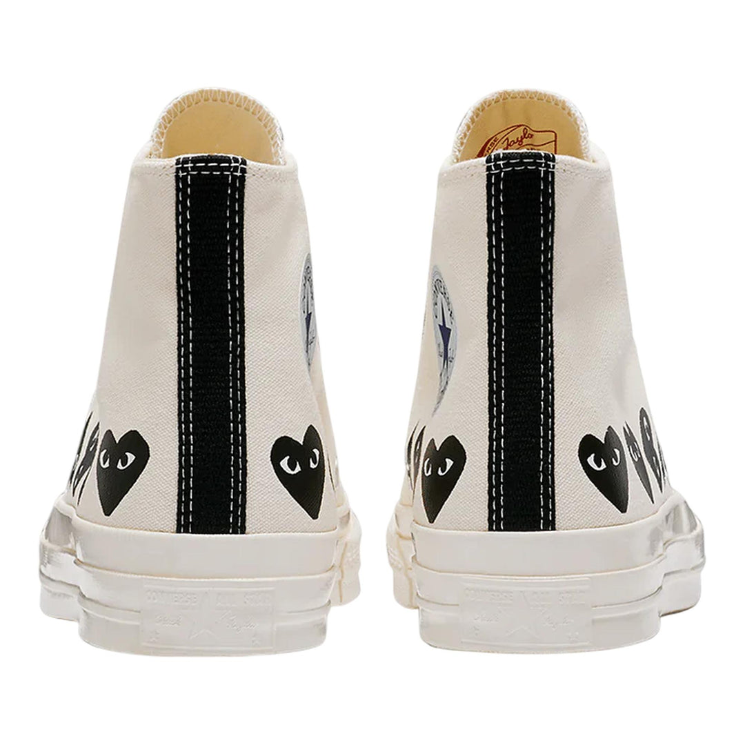 Club21 - COMME des GARCONS PLAY CONVERSE - Ct70 Hi Top Multi Heart - SNEAKERS - White