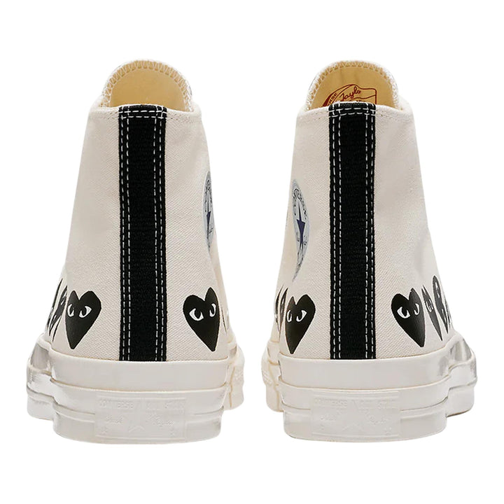 Club21 - COMME des GARCONS PLAY CONVERSE - Ct70 Hi Top Multi Heart - SNEAKERS - White