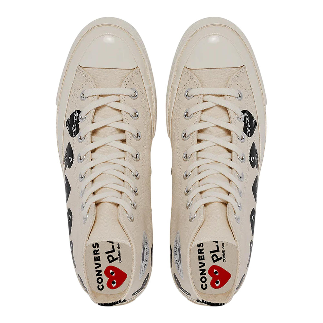 Club21 - COMME des GARCONS PLAY CONVERSE - Ct70 Hi Top Multi Heart - SNEAKERS - White