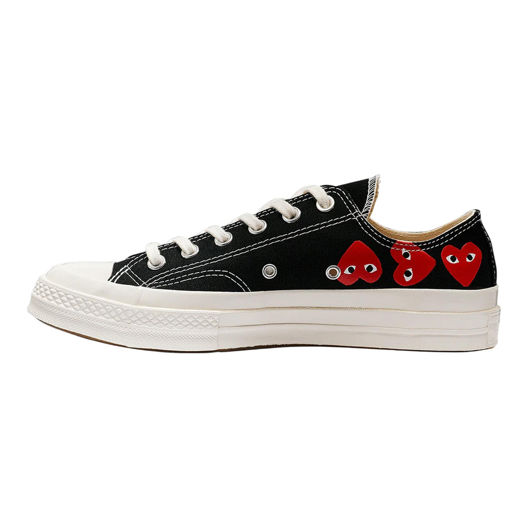 Club21 - COMME des GARCONS PLAY CONVERSE - Ct70 Low Top Multi Heart - SNEAKERS - Black