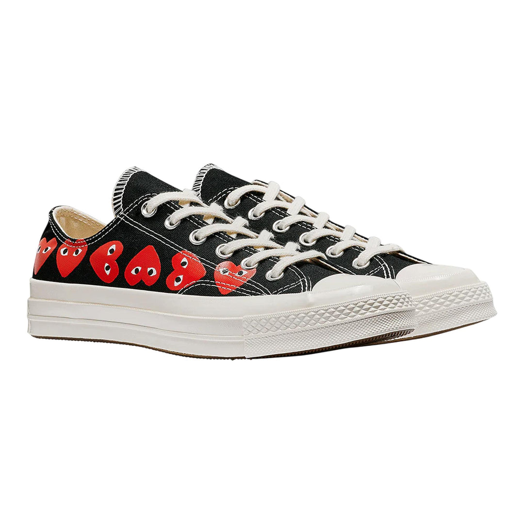Club21 - COMME des GARCONS PLAY CONVERSE - Ct70 Low Top Multi Heart - SNEAKERS - Black