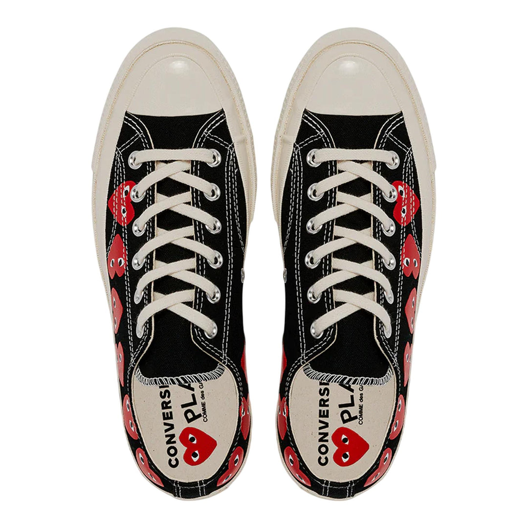 Club21 - COMME des GARCONS PLAY CONVERSE - Ct70 Low Top Multi Heart - SNEAKERS - Black