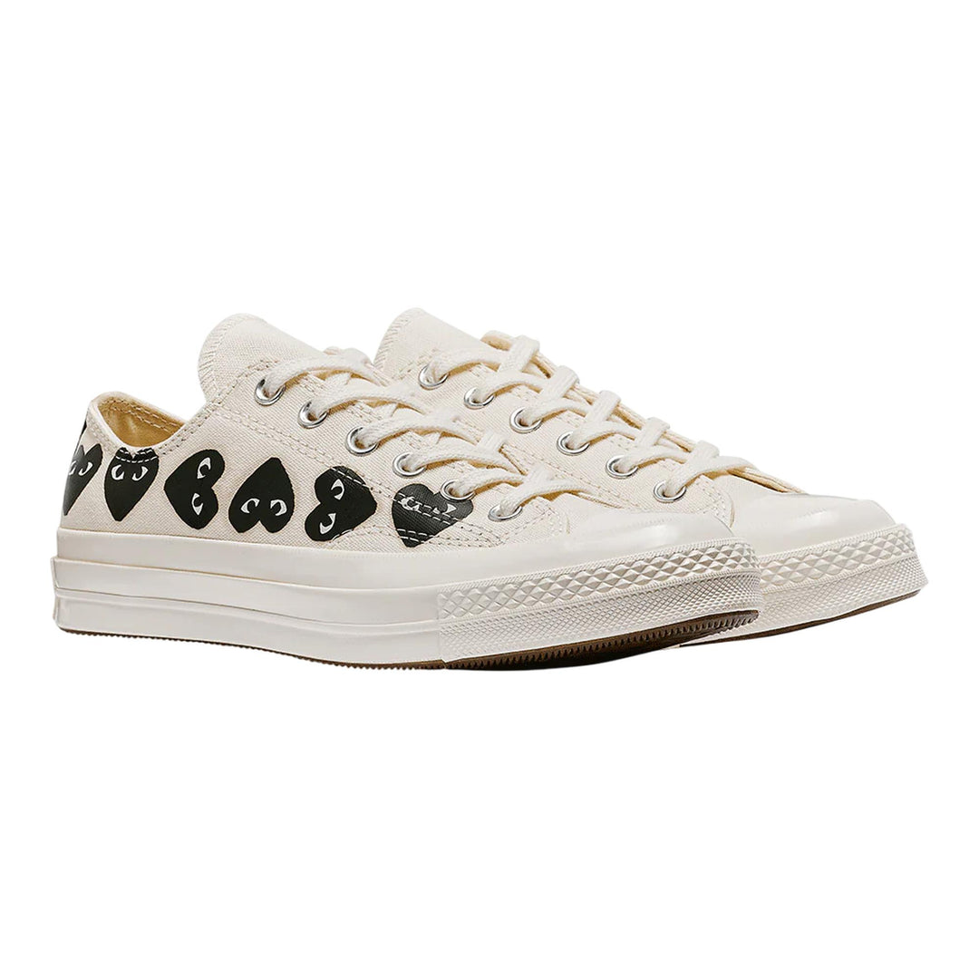 Club21 - COMME des GARCONS PLAY CONVERSE - Ct70 Low Top Multi Heart - SNEAKERS - White