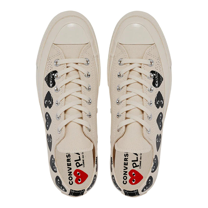 Club21 - COMME des GARCONS PLAY CONVERSE - Ct70 Low Top Multi Heart - SNEAKERS - White