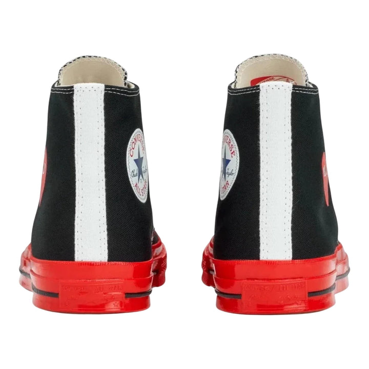 Club21 - COMME des GARCONS PLAY CONVERSE - Hi Top Red Sole Red Heart Sneakers - SNEAKERS - Black