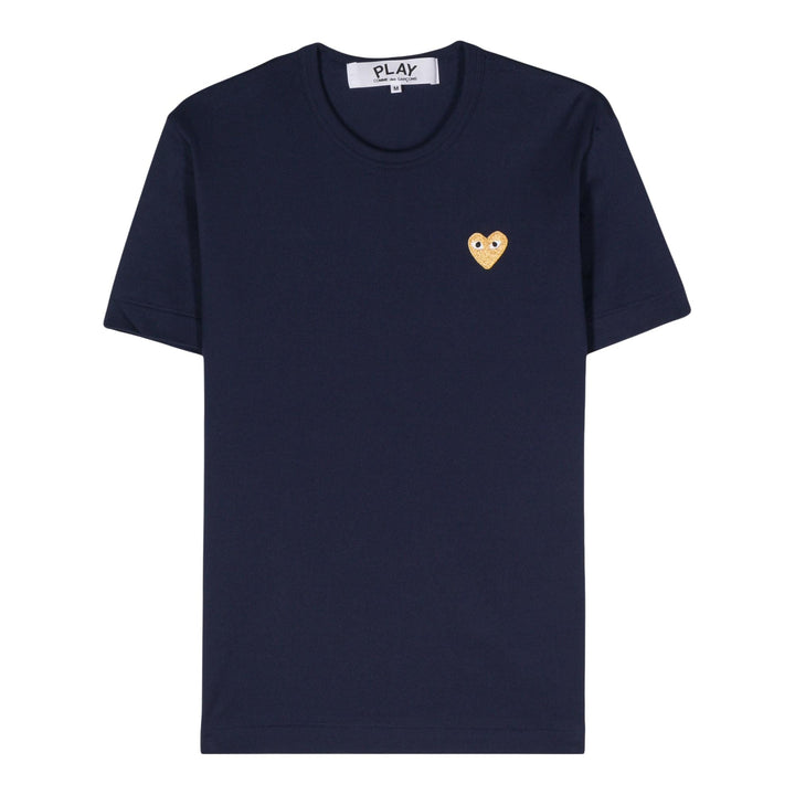Club21 - COMME des GARCONS PLAY - Gold Emblem Tee Unisex - TEES - Navy