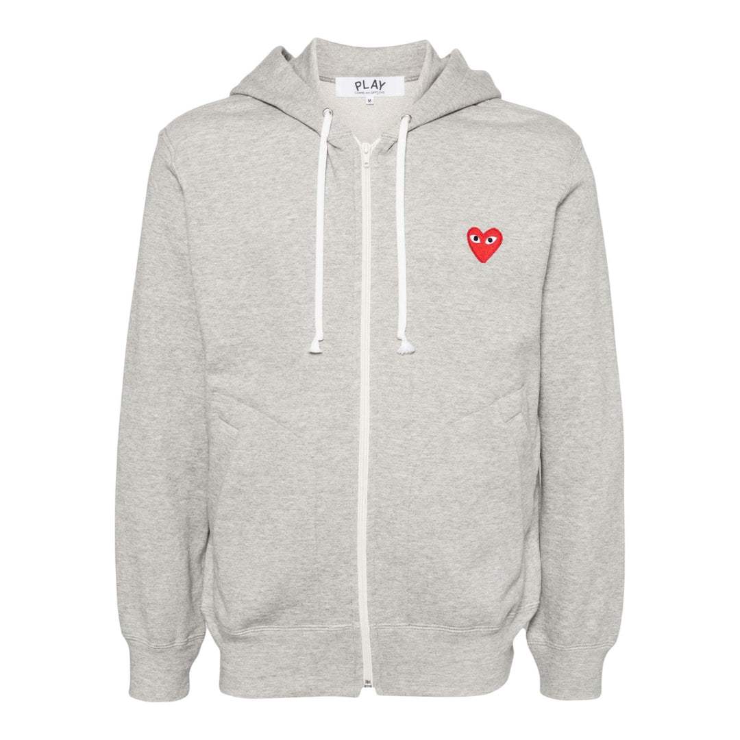 Club21 - COMME des GARCONS PLAY - Multi Heart Hooded Jacket Unisex - JACKETS - Grey