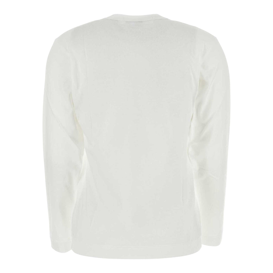 Club21 - COMME des GARCONS PLAY - Red Emblem Tee Unisex - TEES - White