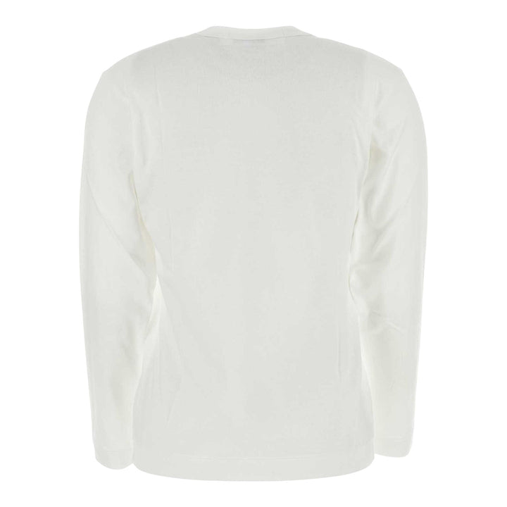 Club21 - COMME des GARCONS PLAY - Red Emblem Tee Unisex - TEES - White