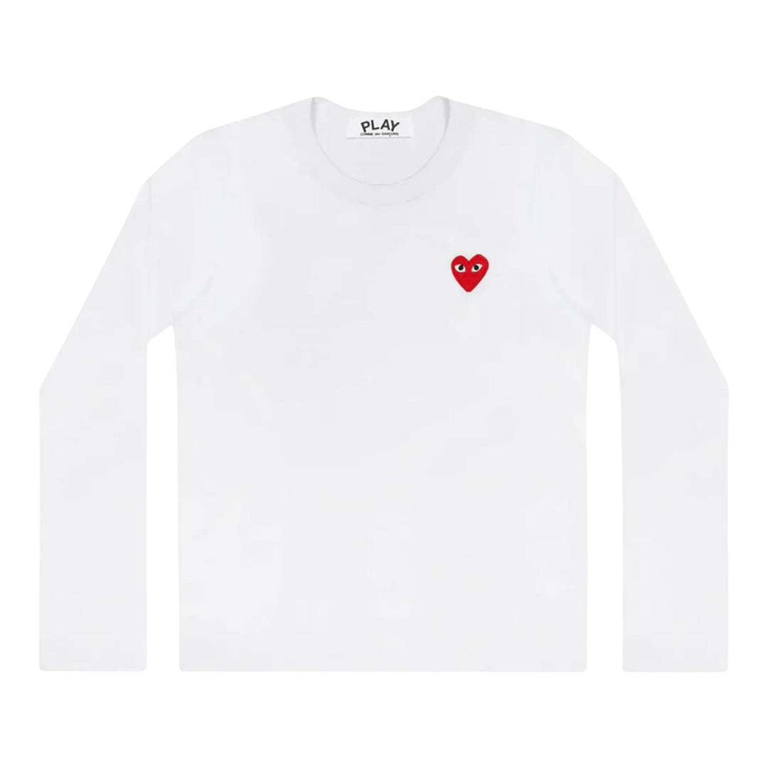 Club21 - COMME des GARCONS PLAY - Red Emblem Tee Unisex - TEES - White