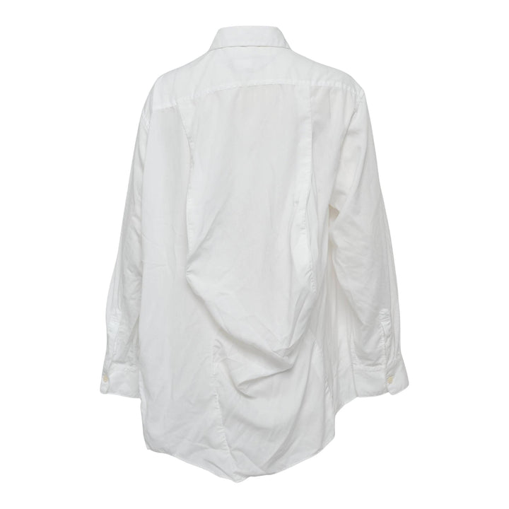 Club21 - COMME des GARCONS - Polyester Broad Asymmetrical Blouse - BLOUSES - White