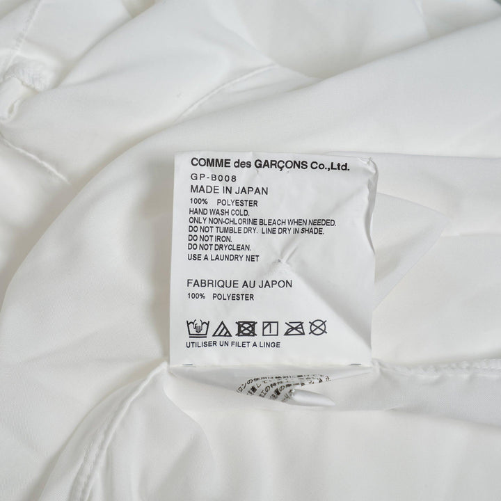 Club21 - COMME des GARCONS - Polyester Broad Asymmetrical Blouse - BLOUSES - White