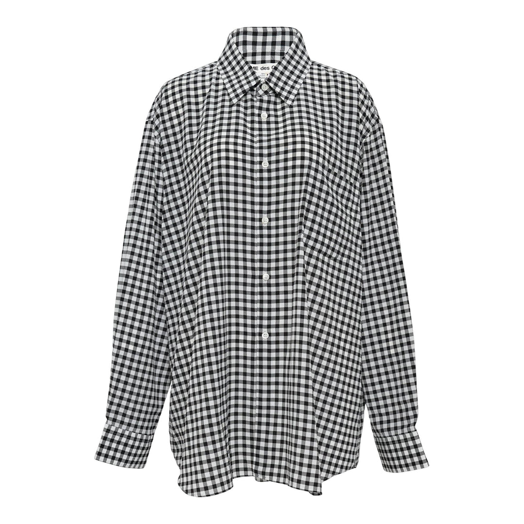 Club21 - COMME des GARCONS - Polyester Crepe De Chine Check Blouse - BLOUSES - Multi