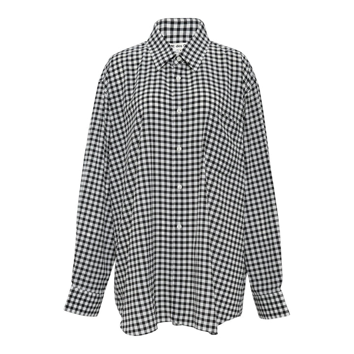 Club21 - COMME des GARCONS - Polyester Crepe De Chine Check Blouse - BLOUSES - Multi