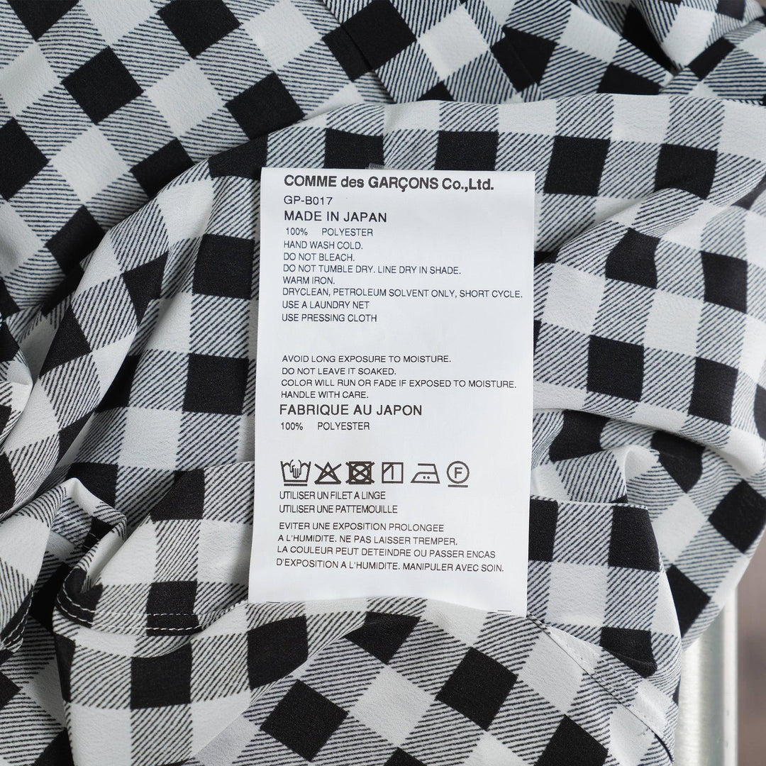 Club21 - COMME des GARCONS - Polyester Crepe De Chine Check Blouse - BLOUSES - Multi