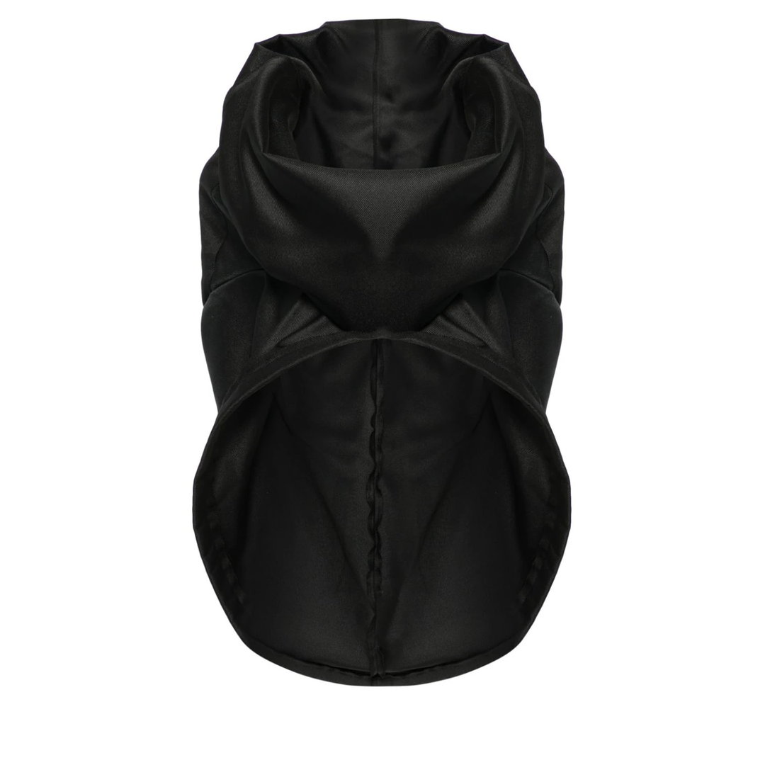 COMME_des_GARCONS_Polyester_Serge_Hooded_Jacket_Black