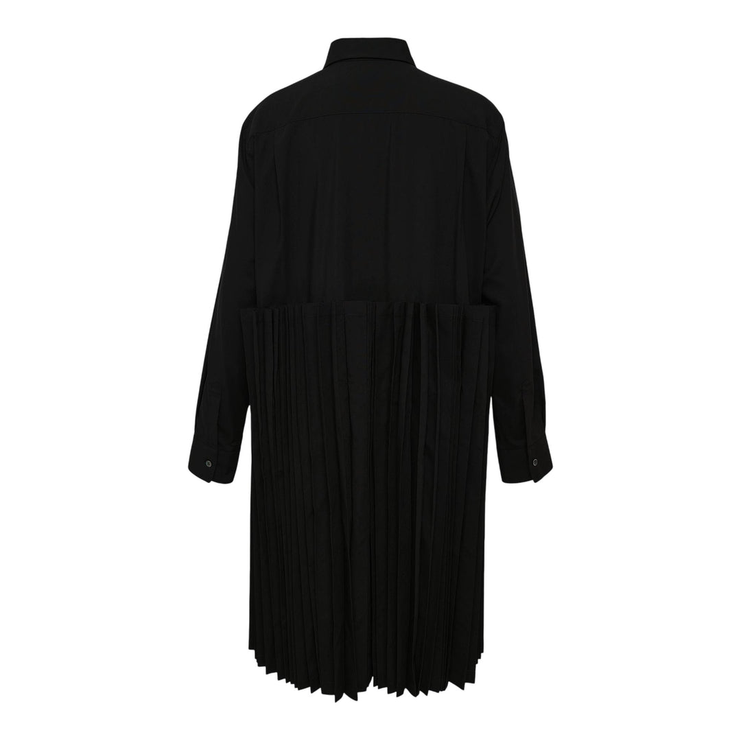 Club21 - COMME des GARCONS - Polyester Spun Broad Pleated Blouse - BLOUSES - Black