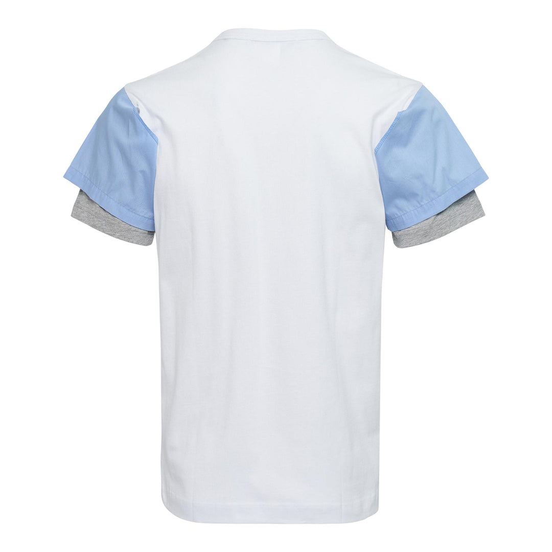 Club21 - COMME des GARCONS SHIRT - Cotton Plain Jersey Multi-Sleeve Polo Shirt - TEES - White