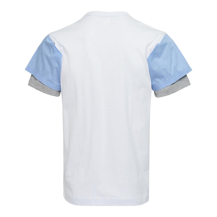 Club21 - COMME des GARCONS SHIRT - Cotton Plain Jersey Multi-Sleeve Polo Shirt - TEES - White