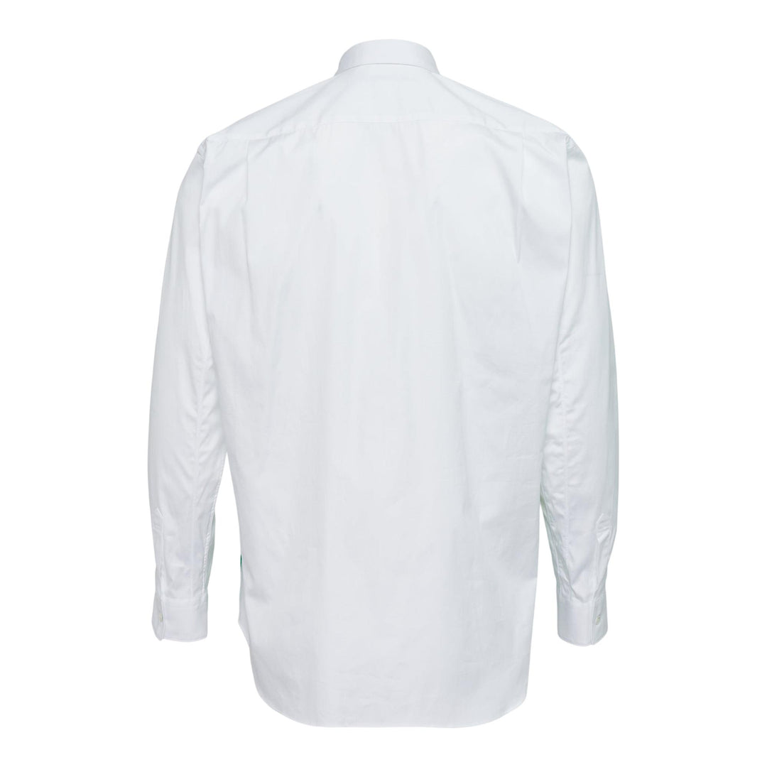 Club21 - COMME des GARCONS SHIRT - Cotton Plain Poplin Pattern Long Sleeve Shirt - SHIRTS - White