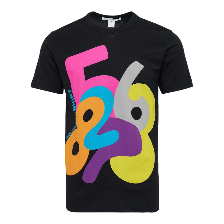 Club21 - COMME des GARCONS SHIRT - Digital Print Color-Block Tee - TEES - Black